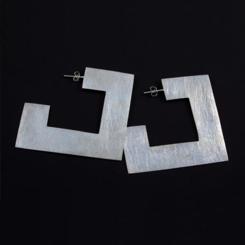 Square Brushed Earrings