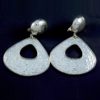 Silver Hammered Earrings