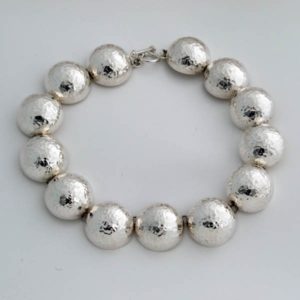 Hammered Semi-Spheres Necklace