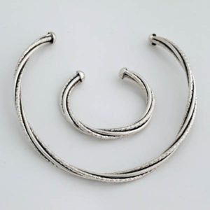 Silver Plain Wired Set