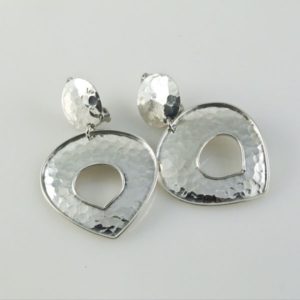 Hammered Clip-ons Earrings