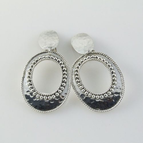Oval Clip-ons Earrings