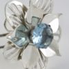 Blue Topaz Stone Flower Bracelet