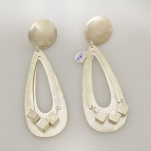 Brushed Clip On Earrings