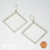 Square Earrings Mexican Sterling-Silver