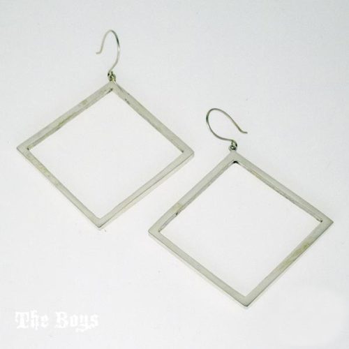 Square Earrings Mexican Sterling Silver