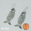 Earrings Fish Mexican Sterling Silver