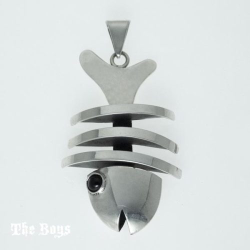 Fishbone Pendant Mexican Sterling Silver